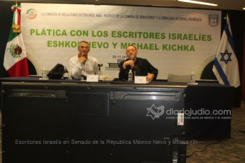 Escritores Israelis en Senado de la Republica México Nevo y kichka (3)